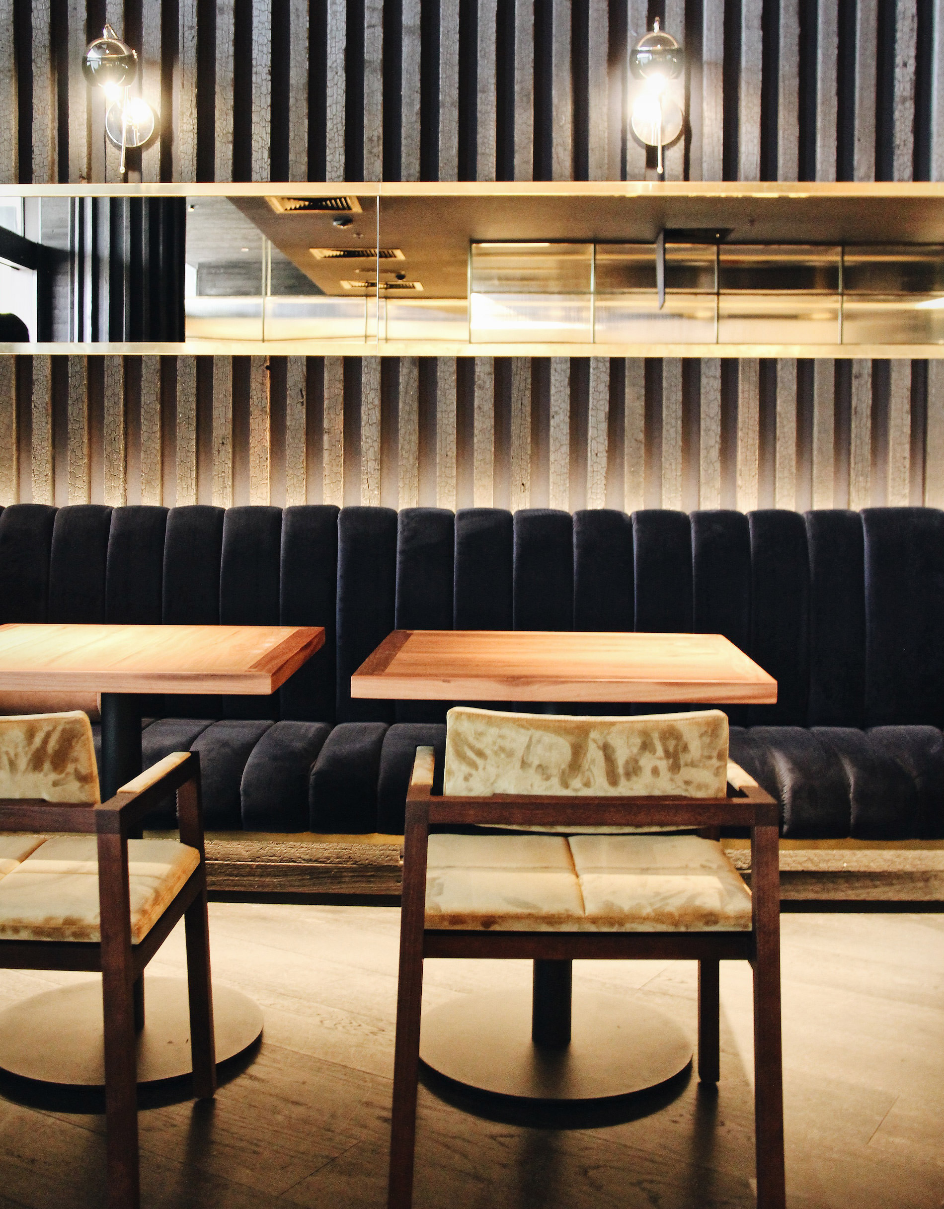Warmth and glamour evoked as you enter this sensation Japanese restaurant and escorted to your designer dining chair by Australian designer FrancoCrea for a night of delight