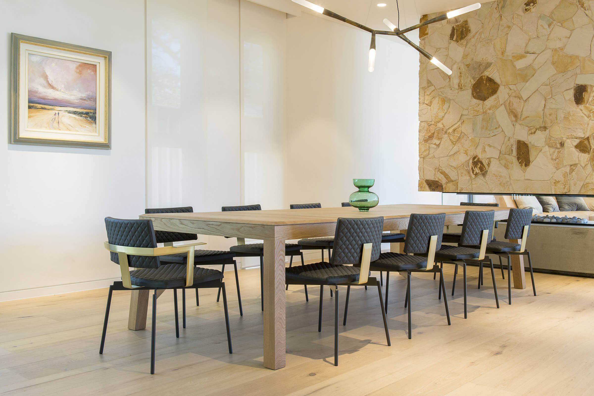 this architectural home in the Adelaide CBD is a joy to experience complemented by the designer dining table and chairs created by Australian designer FrancoCrea as special edition pieces for this family