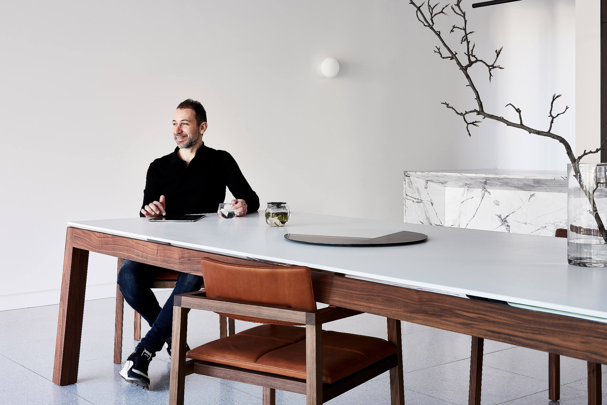 You can sense the joy a family would have spending time in this beautiful home showcasing Australian designer francocrea luxury dining table