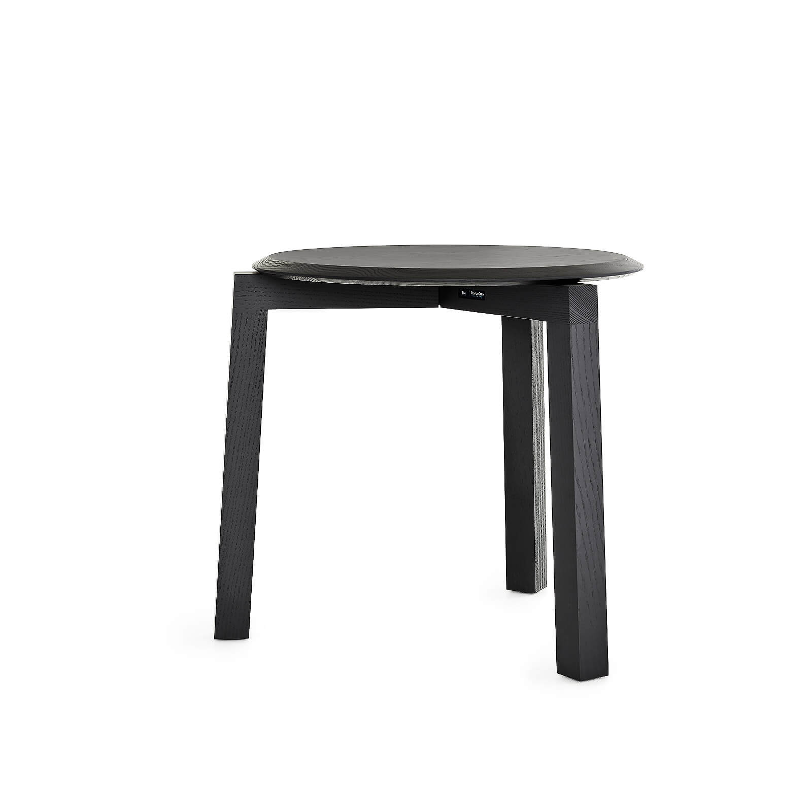 Tre Side Table designer side table showcases textural woodgrains